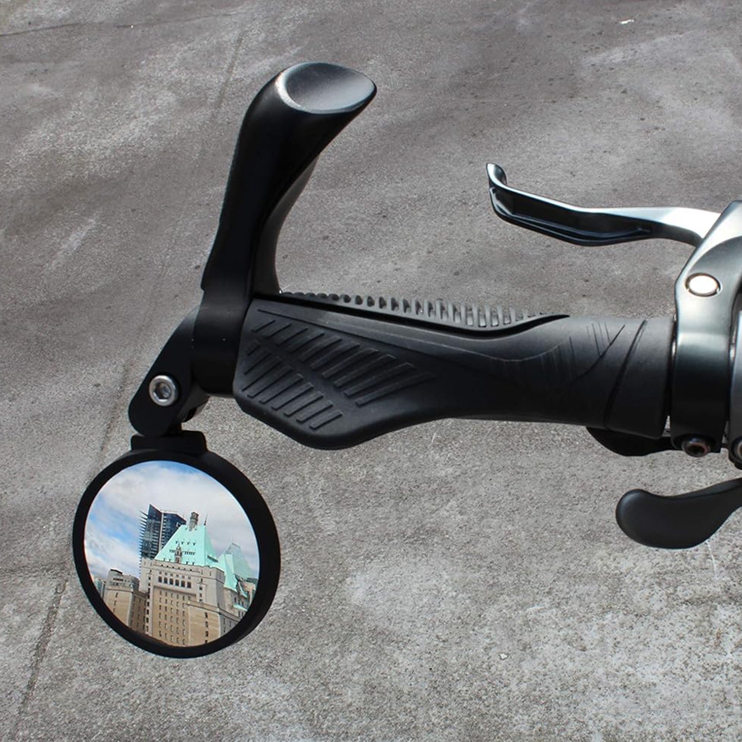 8505 Bar End Bike Mirror, Safe Rearview Mirror 360° Rotatable & Foldable Safety Bicycle Rear View Mirror, Mirror Durable Bike Mirror (1 Pc) 8505 Bar End Bike Mirror, Safe Rearview Mirror 360° Rotatable & Foldable Safety Bicycle Rear View Mirror, Mirror Durable Bike Mirror (1 Pc)